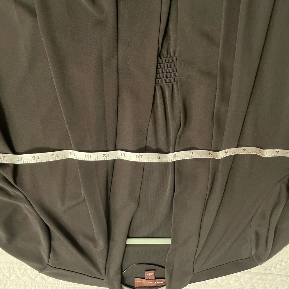 Dana Buchman Black Open Front Cardigan - Picture 6 of 7
